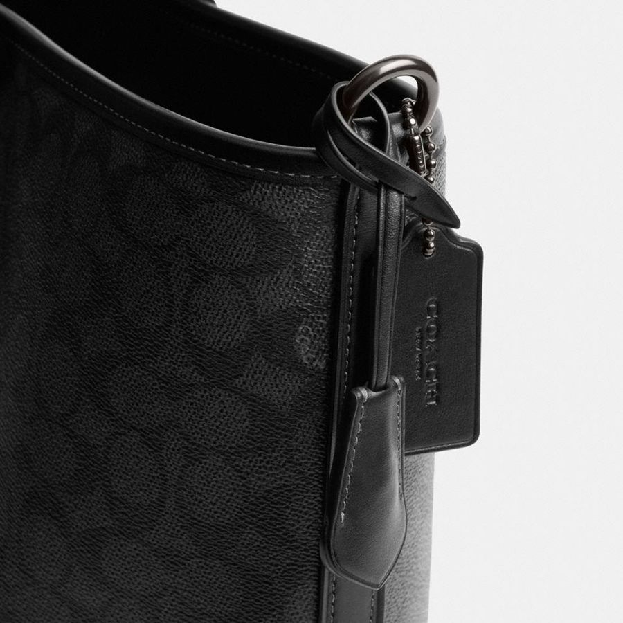Bolsas Tote COACH Metropolitan Carryall In Signature Canvas Masculino Cinzentas | 49782JXKO