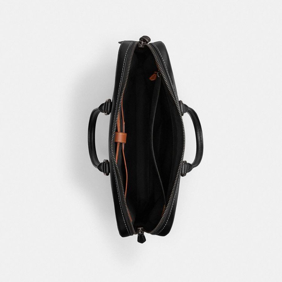 Bolsas Tote COACH Metropolitan Workbag In Signature Canvas Masculino Cinzentas | 39612EOIC