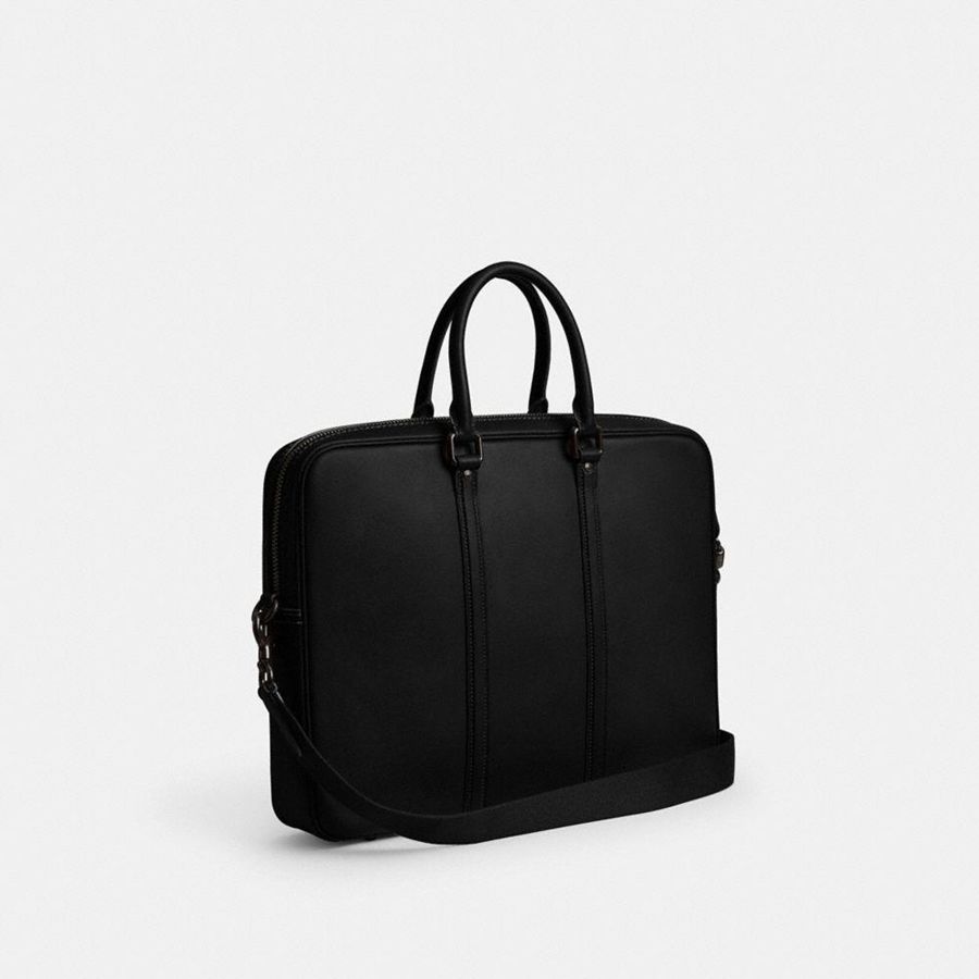 Bolsas Tote COACH Metropolitan Workbag Masculino Pretas | 63821KFWB