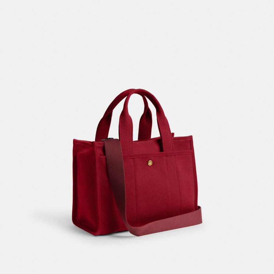 Bolsas Tote COACH New Year Cargo 26 With Coach Snake Script Feminino Vermelhas | 73214CKJA