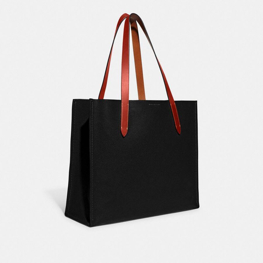Bolsas Tote COACH Relay Masculino Pretas | 85726OFHS