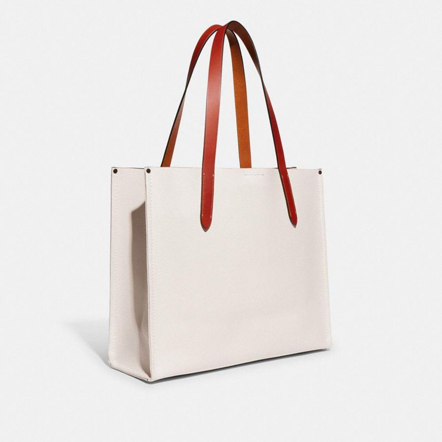 Bolsas Tote COACH Relay With Coach Graphic Masculino Branco | 72083ZSLR