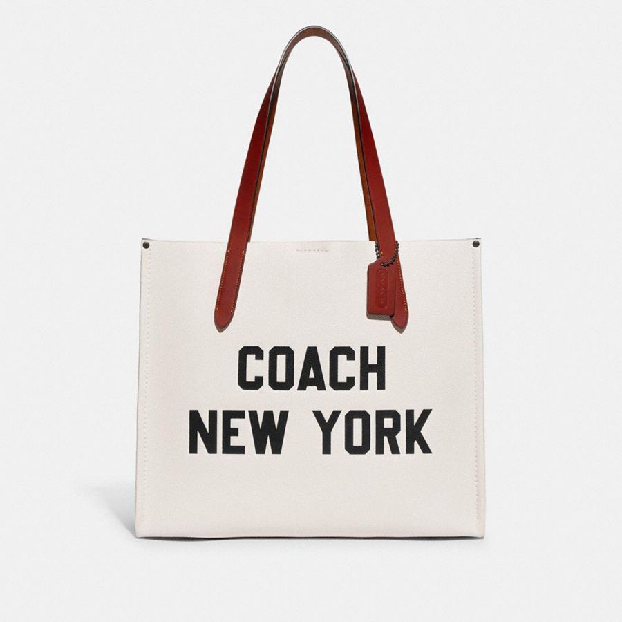 Bolsas Tote COACH Relay With Coach Graphic Masculino Branco | 72083ZSLR