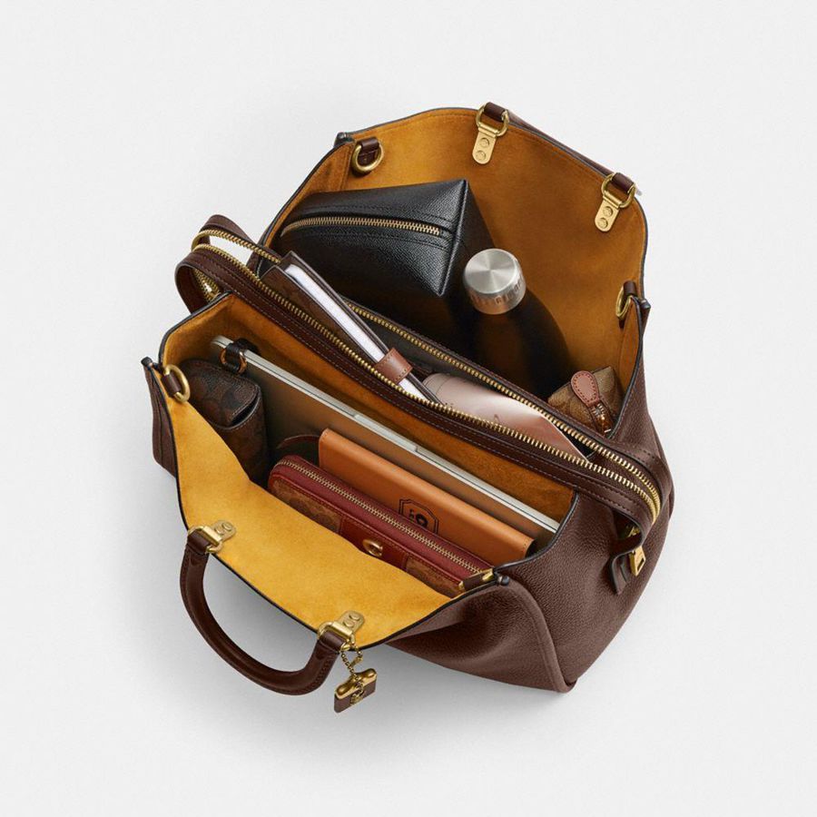 Bolsas Tote COACH Rogue 39 Feminino Marrom | 54316EZCN