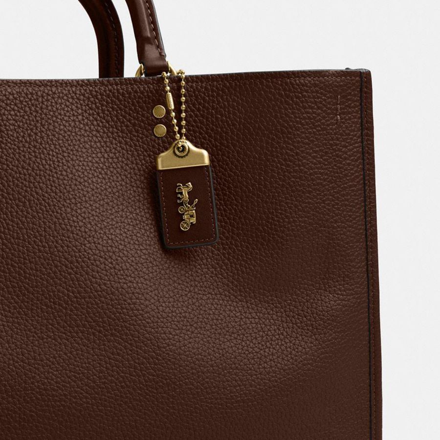 Bolsas Tote COACH Rogue 39 Feminino Marrom | 54316EZCN