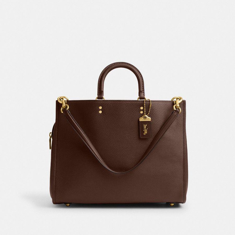 Bolsas Tote COACH Rogue 39 Feminino Marrom | 54316EZCN