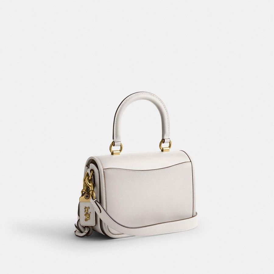 Bolsas Tote COACH Rogue Top Handle Feminino Branco | 15630VPTR