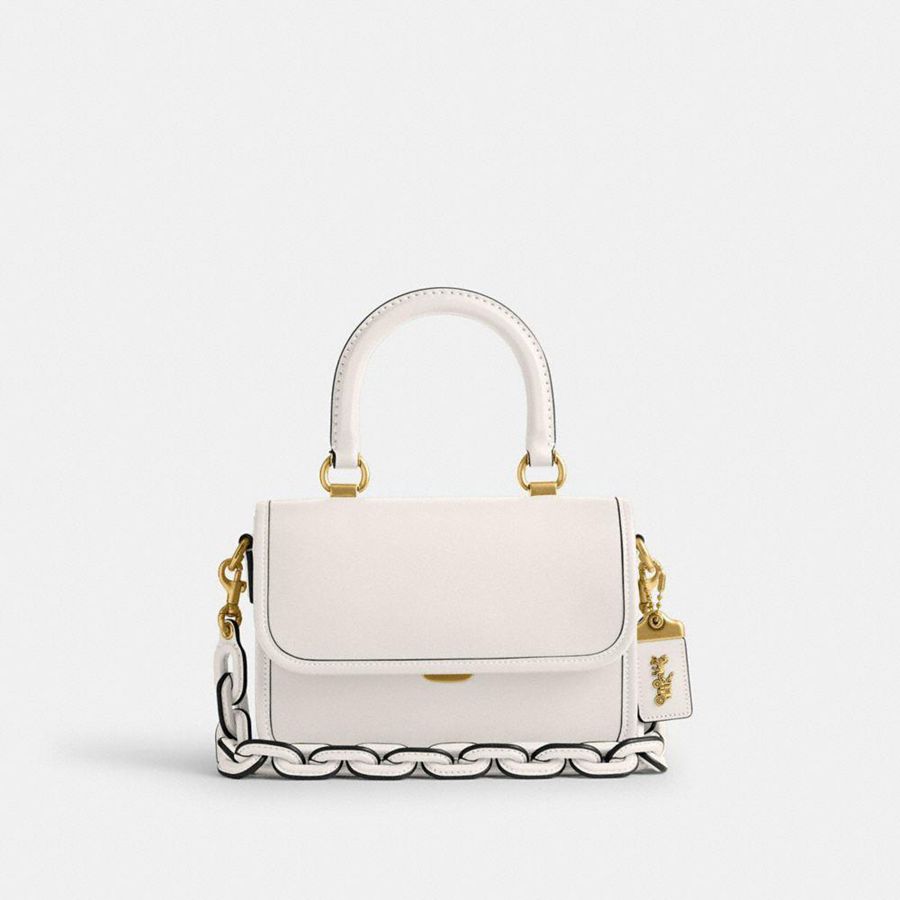 Bolsas Tote COACH Rogue Top Handle Feminino Branco | 15630VPTR