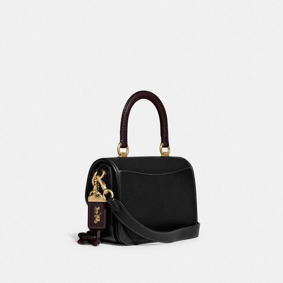 Bolsas Tote COACH Rogue Top Handle In Colorblock Feminino Pretas | 87925TOIP