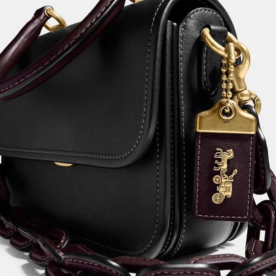Bolsas Tote COACH Rogue Top Handle In Colorblock Feminino Pretas | 87925TOIP