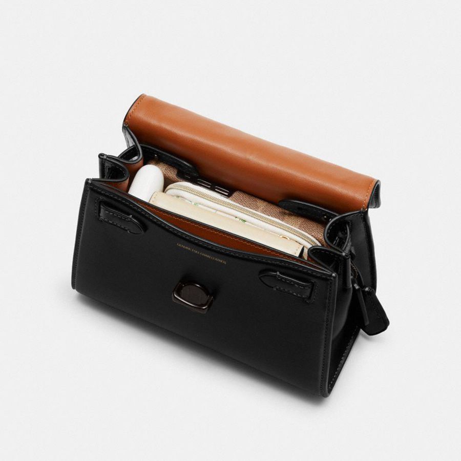 Bolsas Tote COACH Sammy Top Handle 21 Feminino Pretas | 21958RJQK