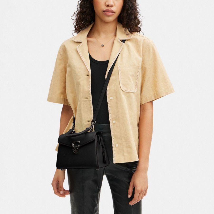 Bolsas Tote COACH Sammy Top Handle 21 Feminino Pretas | 21958RJQK