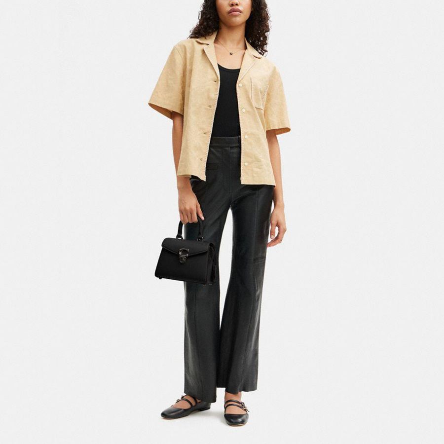 Bolsas Tote COACH Sammy Top Handle 21 Feminino Pretas | 21958RJQK