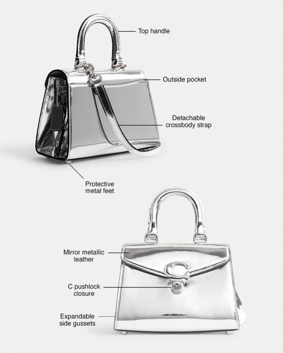 Bolsas Tote COACH Sammy Top Handle 21 Feminino Pretas | 21958RJQK