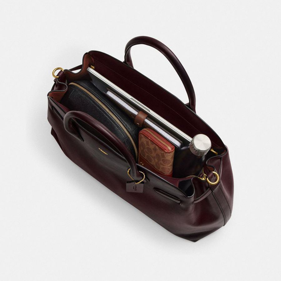 Bolsas Tote COACH Soft Empire Carryall 48 Feminino Bordeaux | 45290KPCB