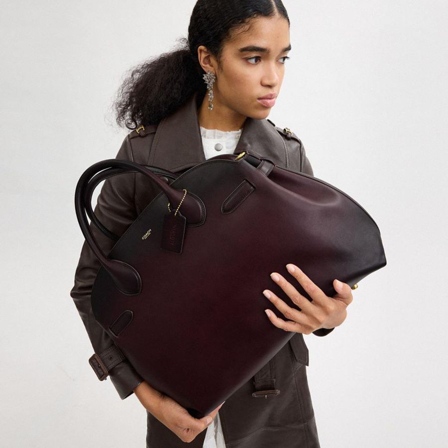 Bolsas Tote COACH Soft Empire Carryall 48 Feminino Bordeaux | 45290KPCB