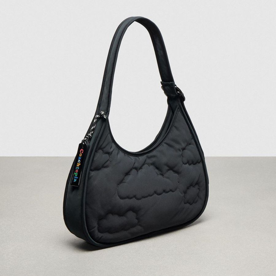 Bolsas Tote COACH Topia Loop Ergo With Cloud Quilting Feminino Pretas | 63415JRTQ