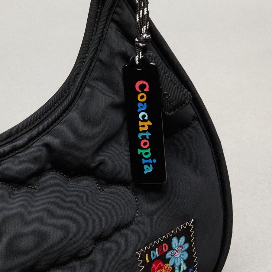 Bolsas Tote COACH Topia Loop Ergo With Cloud Quilting Feminino Pretas | 63415JRTQ