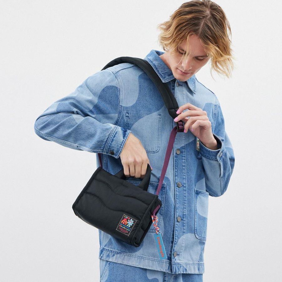 Bolsas Tote COACH Topia Loop Mini Masculino Pretas | 89147YIQJ