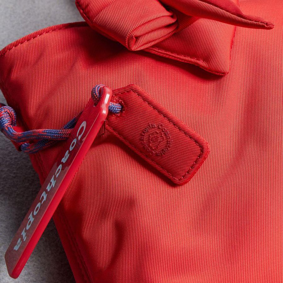Bolsas Tote COACH Topia Loop Small Tote In Recycled Polyester With Heart Appliqué Feminino Vermelhas | 25839BOVN