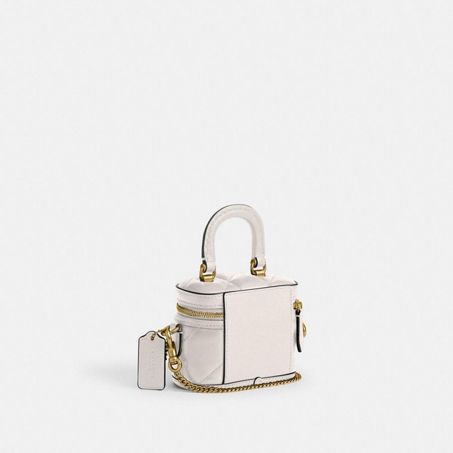 Bolsas Tote COACH Trail Crossbody 12 With Pillow Quilting Feminino Branco | 82430IXNJ
