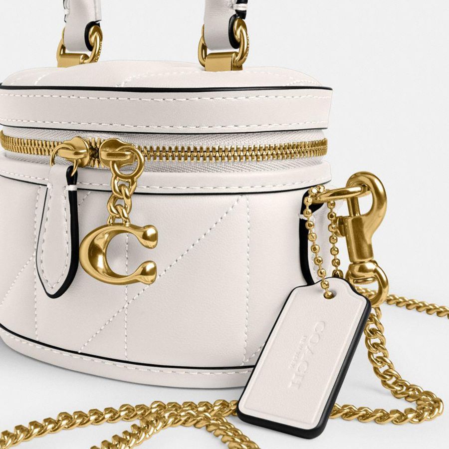 Bolsas Tote COACH Trail Crossbody 12 With Pillow Quilting Feminino Branco | 82430IXNJ