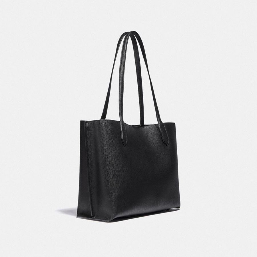 Bolsas Tote COACH Willow Feminino Pretas | 24963OIQT