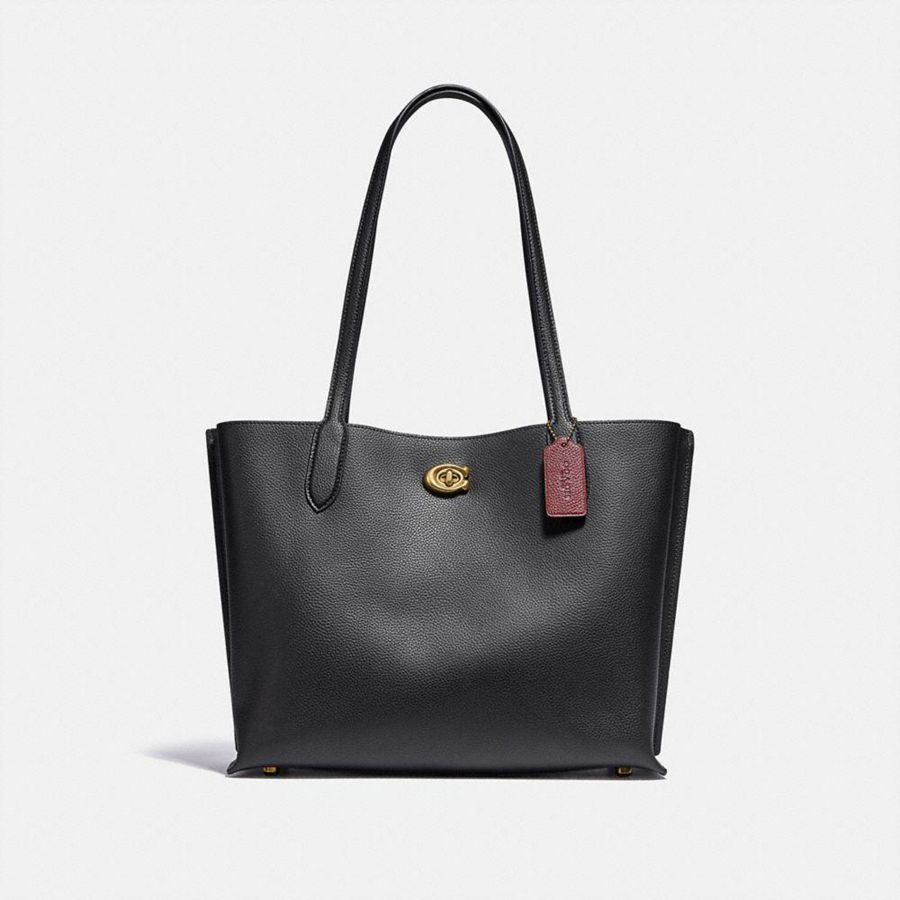 Bolsas Tote COACH Willow Feminino Pretas | 24963OIQT