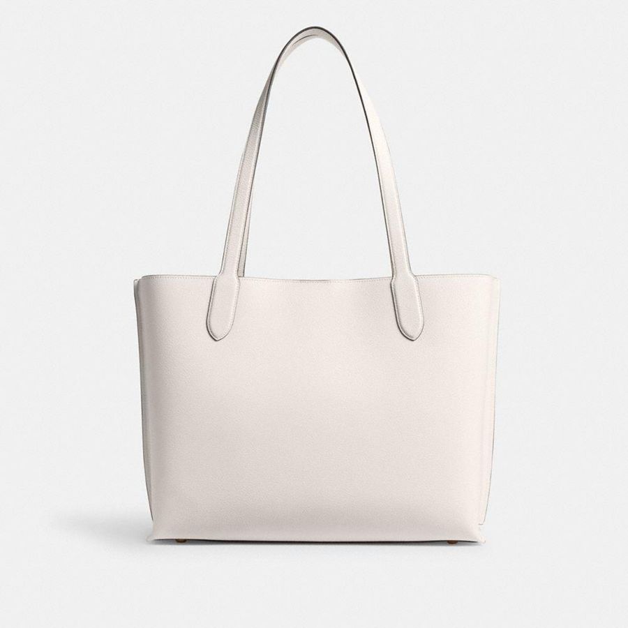 Bolsas Tote COACH Willow Work Tote 38 Feminino Branco | 26174ACOM