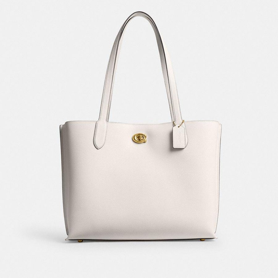 Bolsas Tote COACH Willow Work Tote 38 Feminino Branco | 26174ACOM
