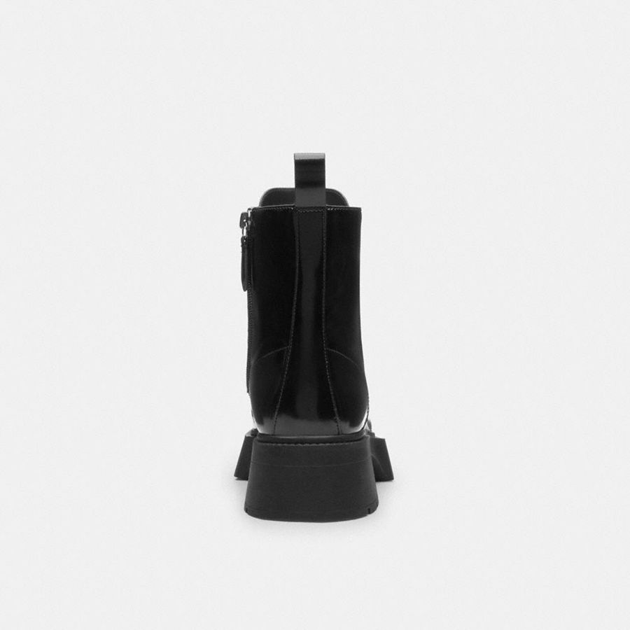 Botas COACH Avery Platformie Feminino Pretas | 15342KYEL