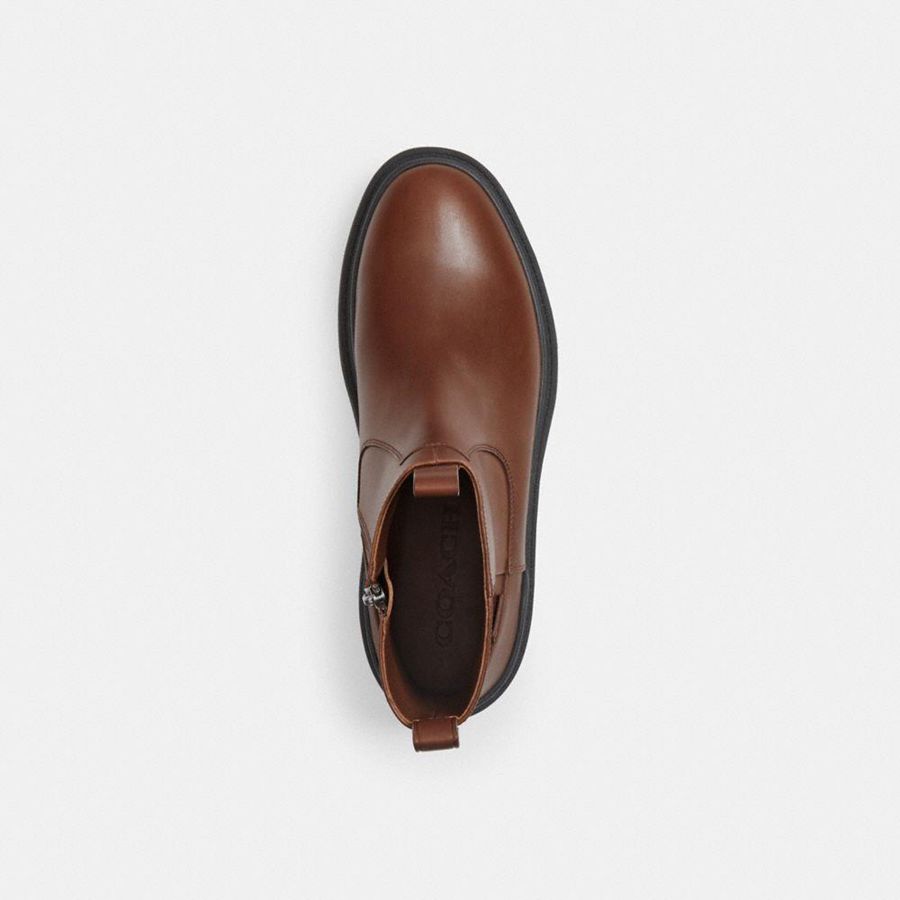Botas COACH Caiden Masculino Marrom | 85493FESH