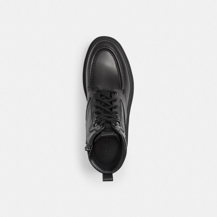 Botas COACH Connor In Signature Canvas Masculino Pretas | 29658OPCN