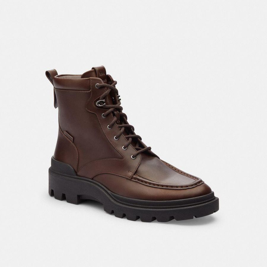 Botas COACH Connor Masculino Marrom | 93740BUIP