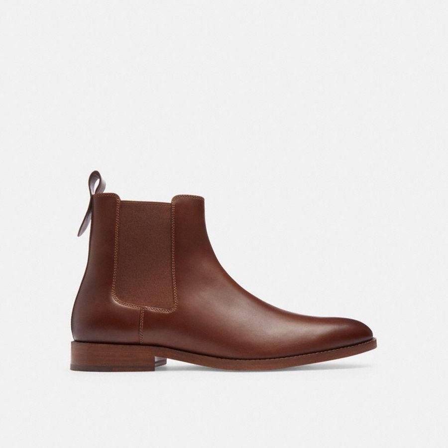 Botas COACH Dalton Chelsea Masculino Marrom | 07361SDIV