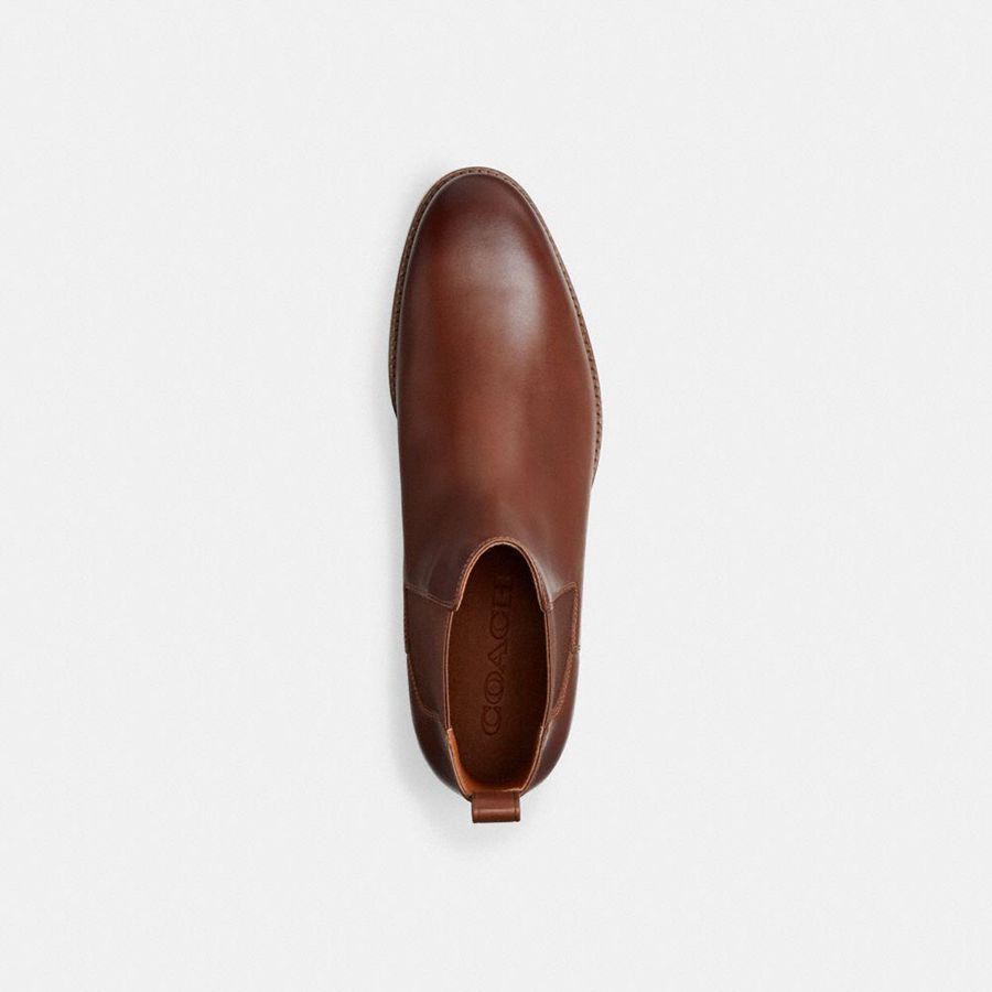 Botas COACH Dalton Chelsea Masculino Marrom | 07361SDIV