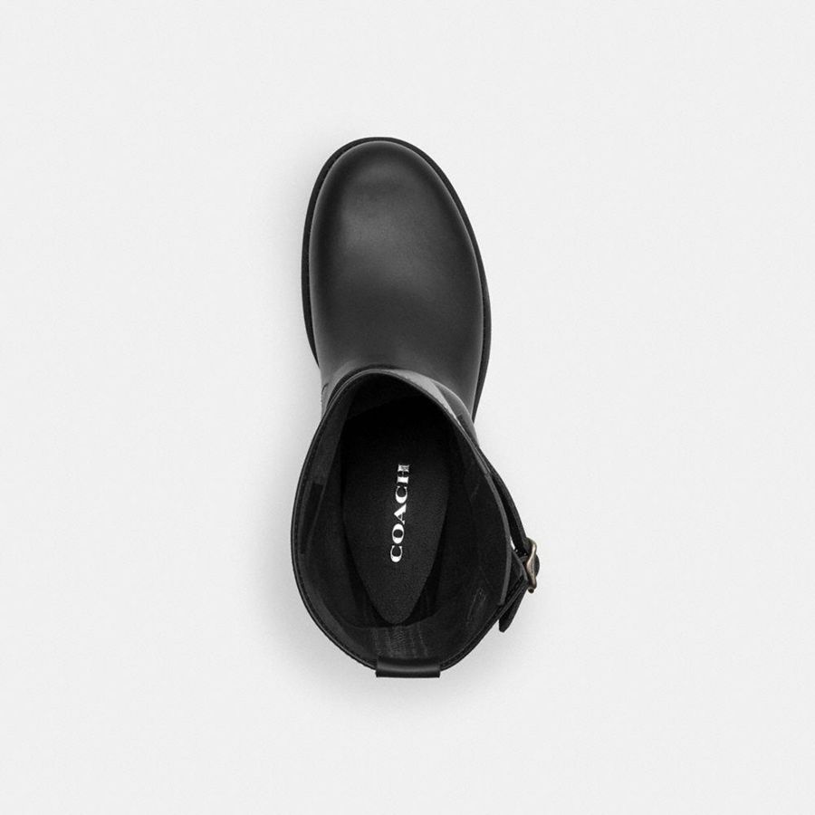 Botas COACH Dawn Motoie Feminino Pretas | 58724GPAH