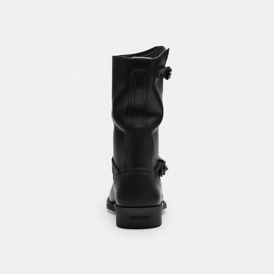 Botas COACH Dawn Motoie Feminino Pretas | 58724GPAH