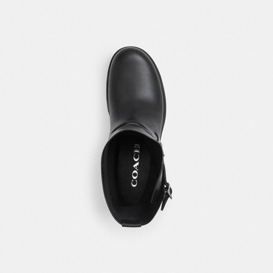 Botas COACH Dawn Motoie Masculino Pretas | 59420YKOE