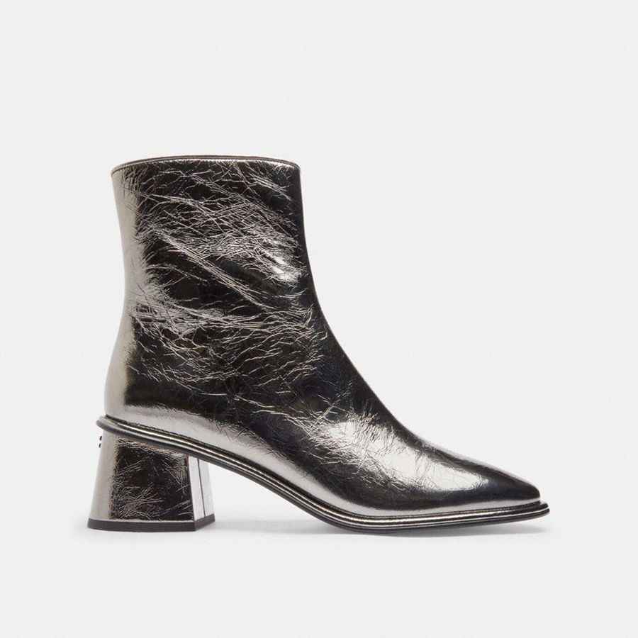 Botas COACH Gigiie Feminino Prateadas | 95216PVSL