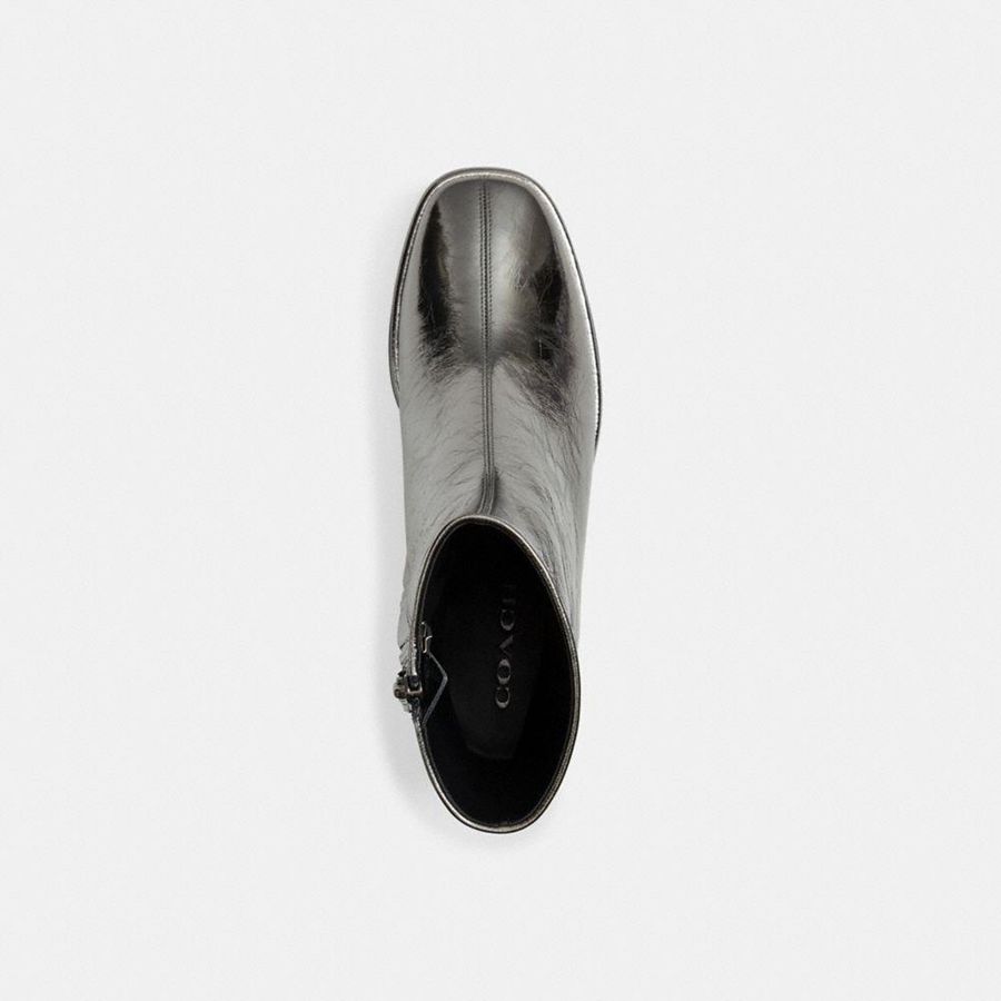 Botas COACH Gigiie Feminino Prateadas | 95216PVSL
