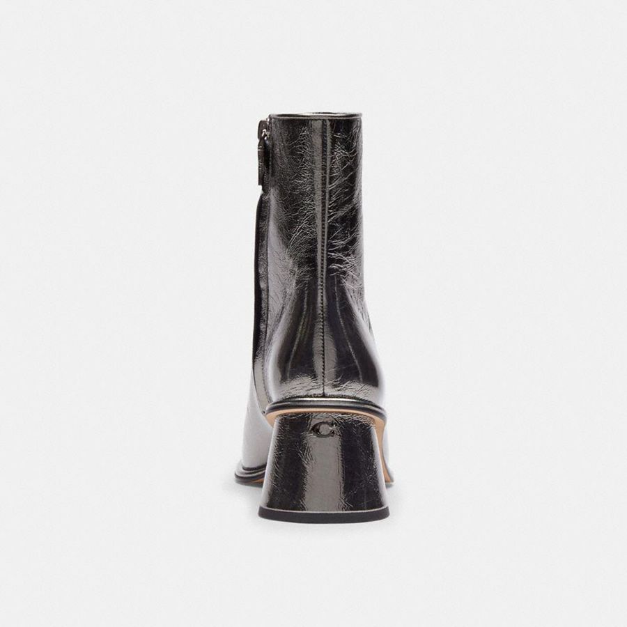 Botas COACH Gigiie Feminino Prateadas | 95216PVSL
