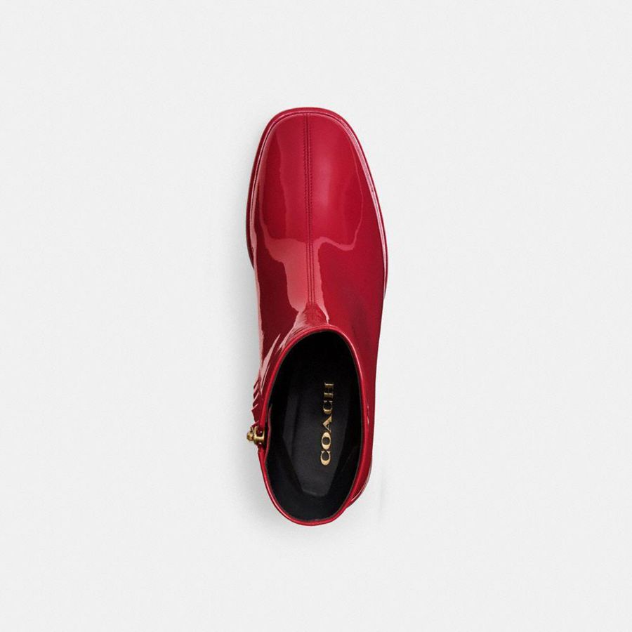 Botas COACH Gigiie Feminino Vermelhas | 60179ZIOG