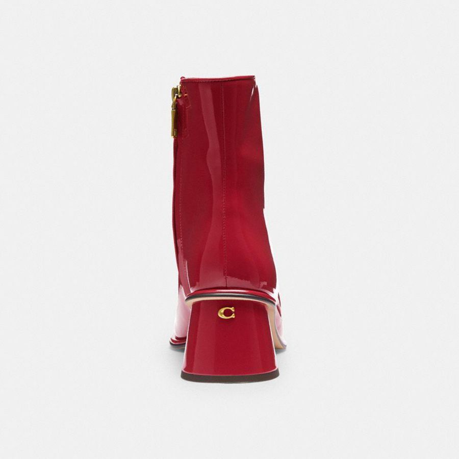 Botas COACH Gigiie Feminino Vermelhas | 60179ZIOG