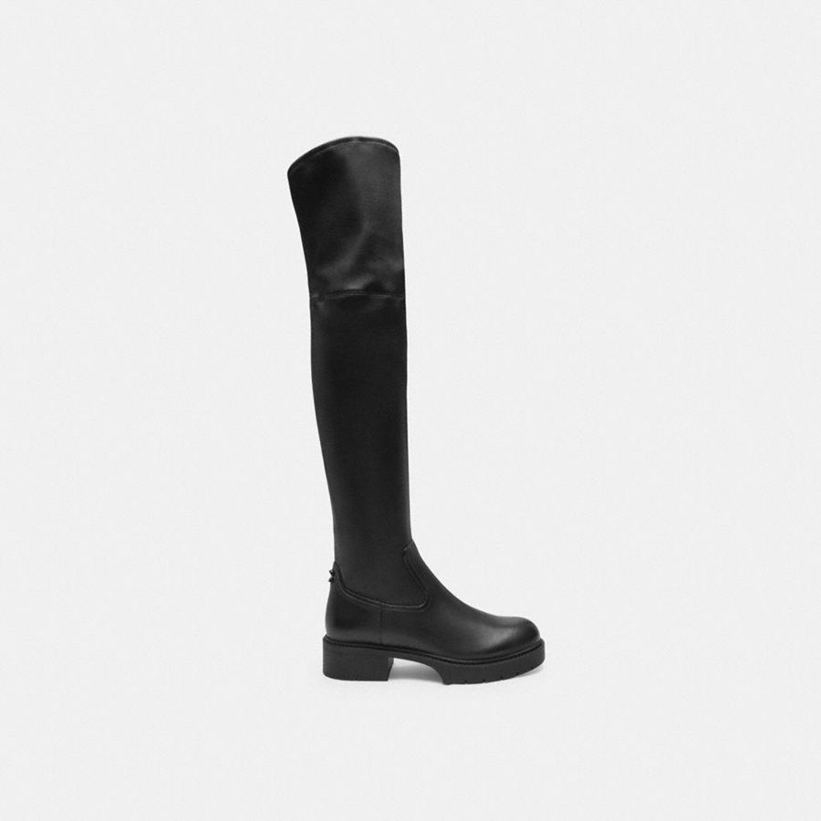 Botas COACH Lisa Feminino Pretas | 36589QJKA