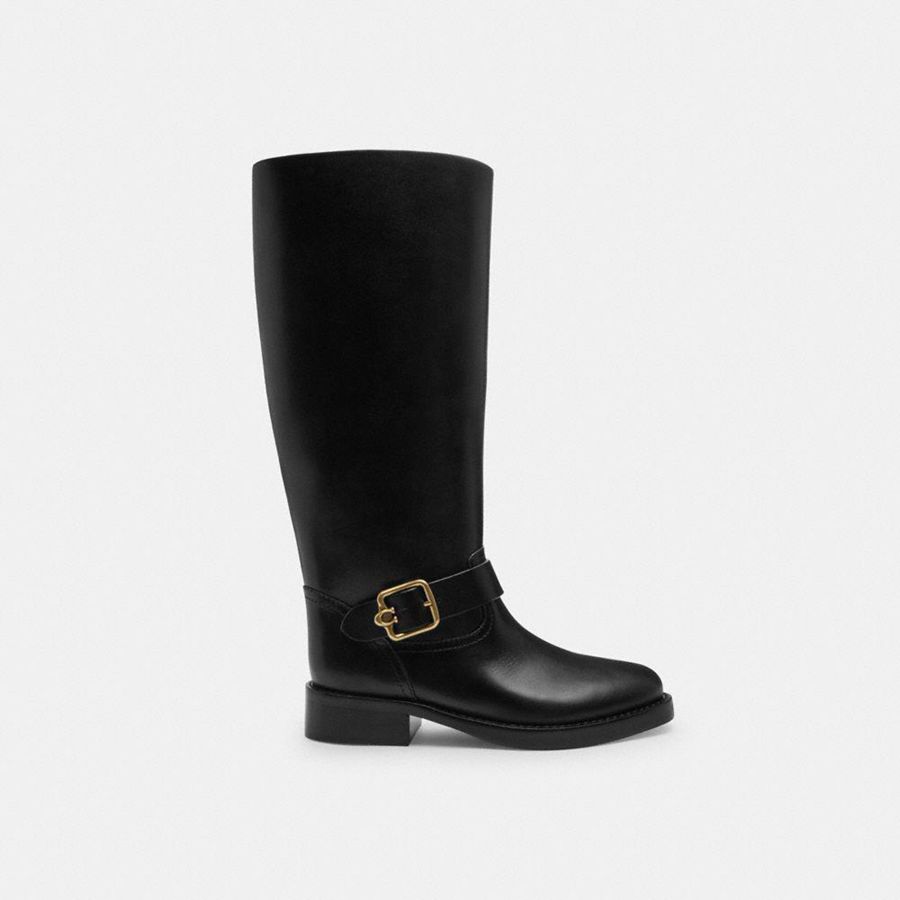 Botas COACH Madeline Extended Calf Feminino Pretas | 94126VBKY