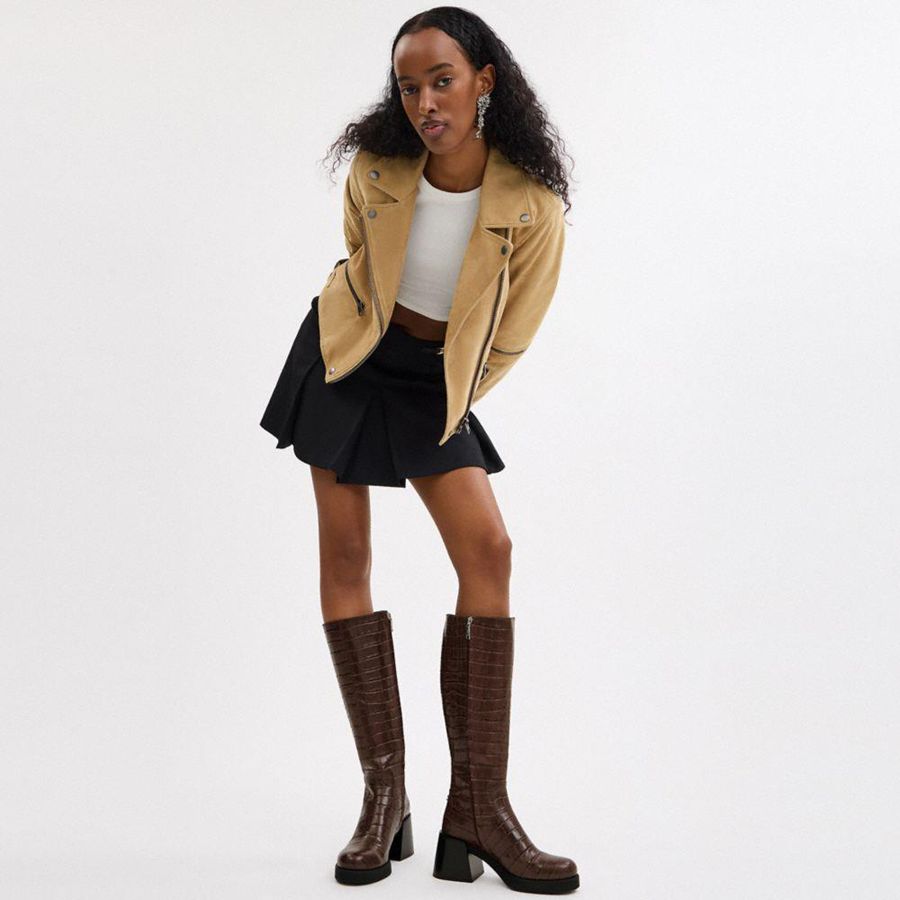 Botas COACH Natasha Feminino Marrom | 78641ZSFC