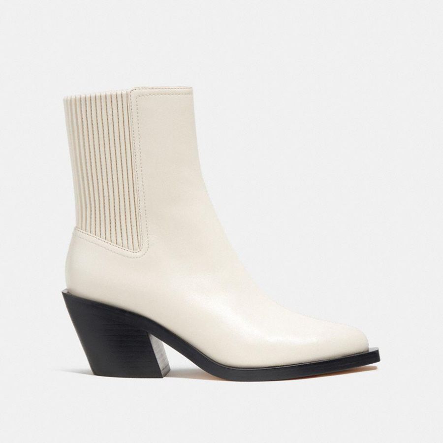 Botas COACH Prestynie Feminino Branco | 60894ASWV