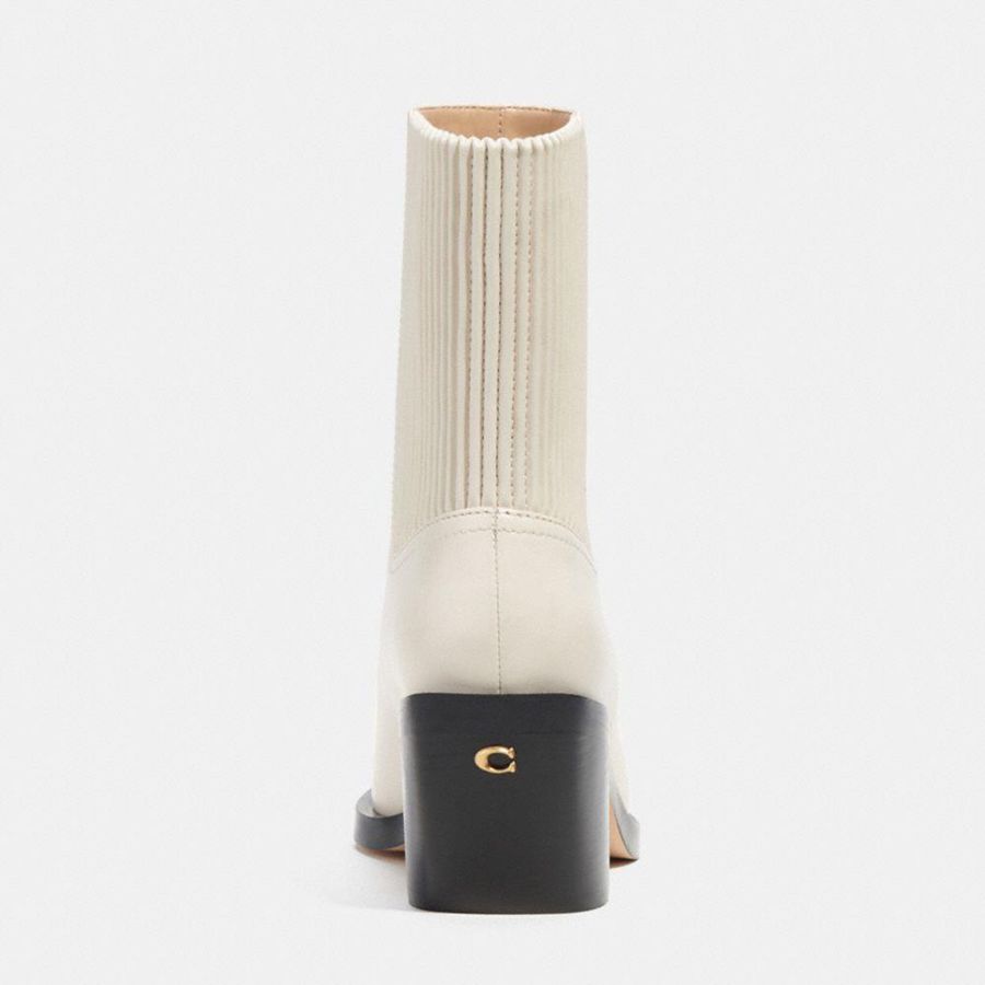 Botas COACH Prestynie Feminino Branco | 60894ASWV