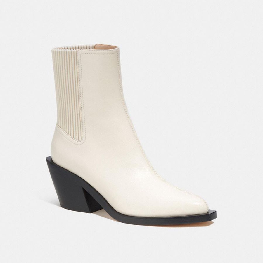 Botas COACH Prestynie Feminino Branco | 60894ASWV